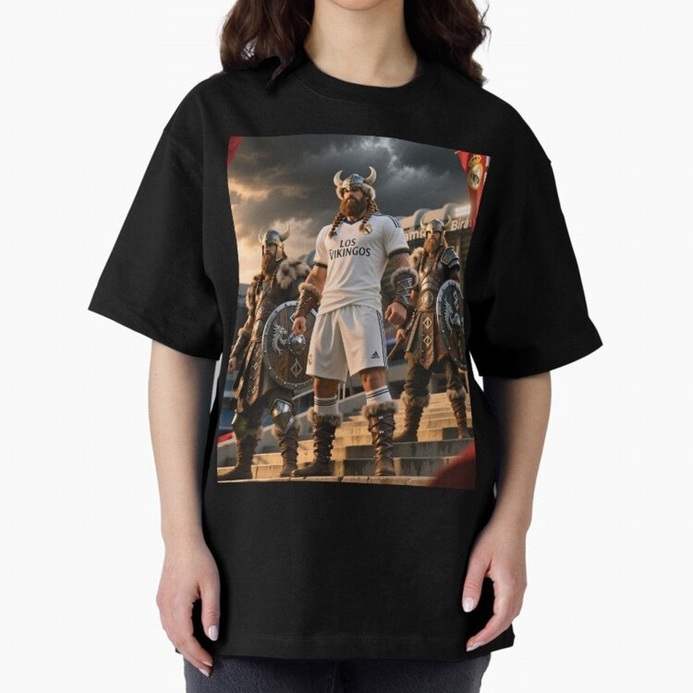 Los Vikingos del Bernab¨¦u Oversized T-Shirt Bring Champion Energy into FIFA World Cup 2026 Group Stage Spirit, Centered on Netherlands, Mbappe, Classic Soccer Heritage, Championship Pressure, Fan Loyalty and International Pride; Perfect for Fans,