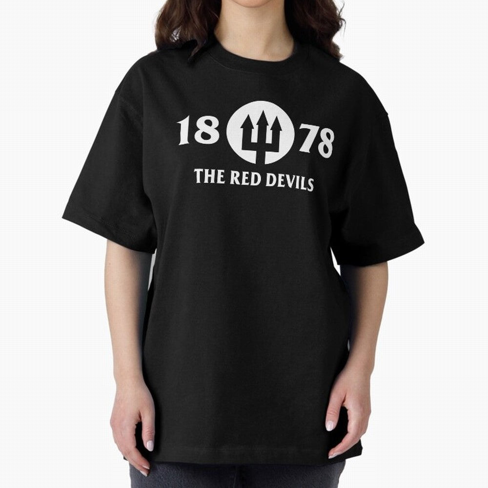 Manchester United The Red Devils Oversized T-Shirt Honor the Football Icons of FIFA World Cup 2026 Spirit, Inspired by England and Germany, Neymar, Haaland and Cristiano Ronaldo, Retro Football Energy, Iconic Rivalries, Trophy Chase Drama and