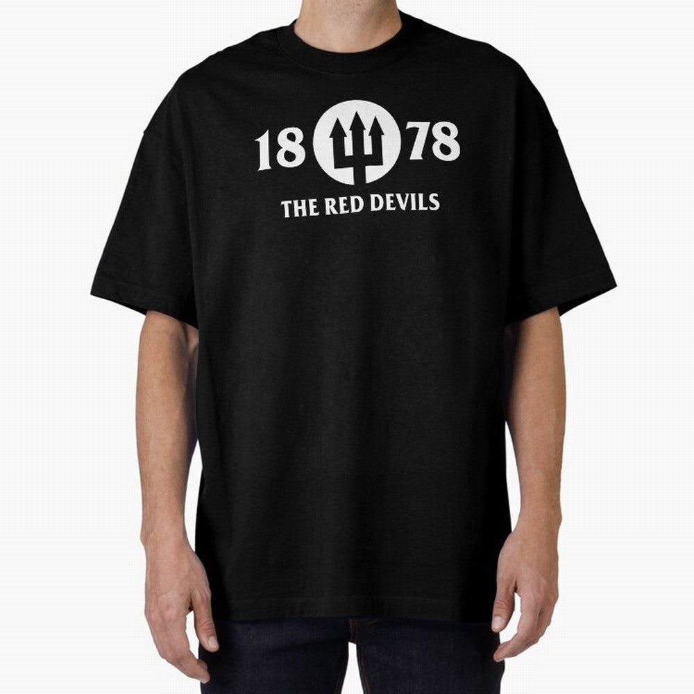Manchester United The Red Devils Oversized T-Shirt Honor the Football Icons of FIFA World Cup 2026 Spirit, Inspired by England and Germany, Neymar, Haaland and Cristiano Ronaldo, Retro Football Energy, Iconic Rivalries, Trophy Chase Drama and