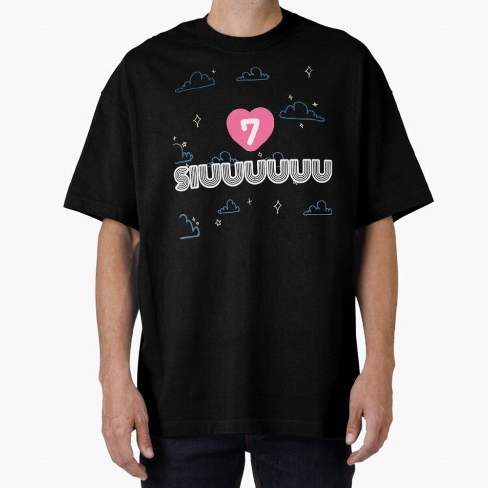 Siiiuuu 7 CR7 goal Oversized T-Shirt Bring Stadium Energy to the FIFA World Cup 2026 USA Canada Mexico Journey through Neymar, Haaland and Cristiano Ronaldo Highlights, Argentina, France and Brazil Pride, Match Day Excitement, Supporter Culture,