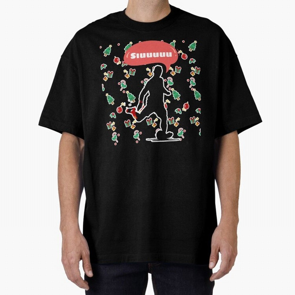 Christmas siuuu CR7 goal Oversized T-Shirt Stand Proud for FIFA World Cup 2026 USA Canada Mexico Spirit, Centered on England, France and Netherlands, CR7 and Messi, Retro Football Energy, Iconic Rivalries, Trophy Chase Drama and Stadium Atmosphere;