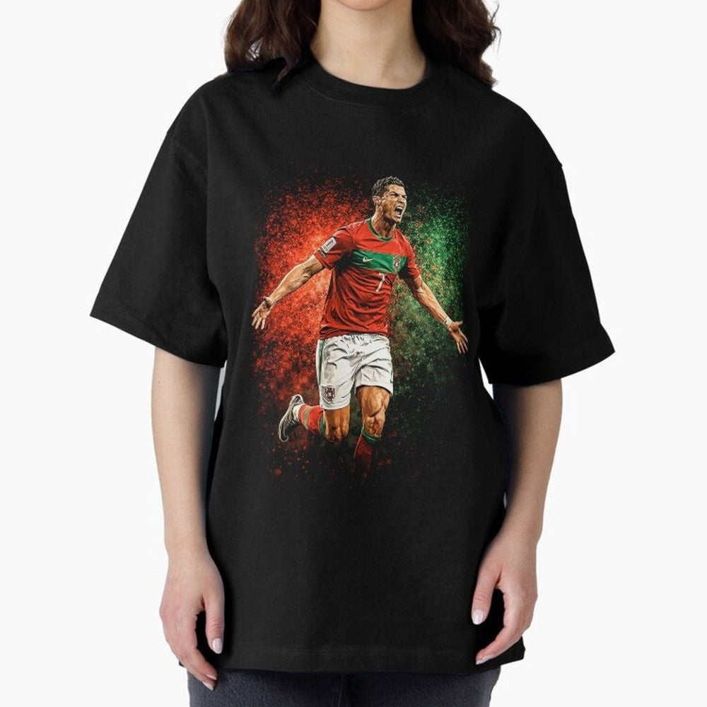 Cristiano Ronaldo Football Legend Oversized T-Shirt Enjoy the Biggest Football Party of FIFA World Cup 2026 for Fans of Messi and Cristiano Ronaldo and Netherlands, Bringing Football Passion, Legendary Performances, Festival Vibes and Supporter
