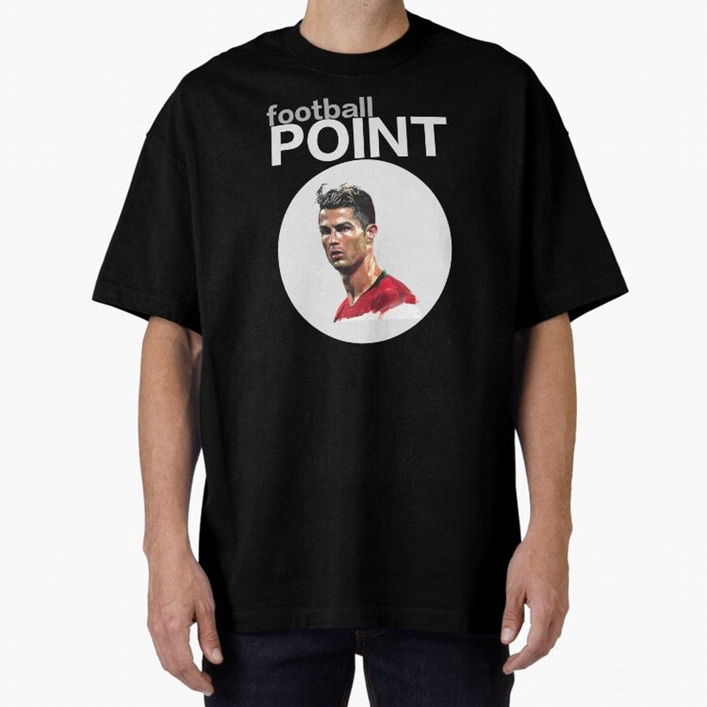 football POINT Oversized T-Shirt Show Match Day Excitement for Match Day Hype around FIFA World Cup 2026 USA Canada Mexico, Messi, CR7 and Mbappe, Netherlands, Fan Favorite Moments, National Team Passion, Big Match Drama and Soccer History; Created