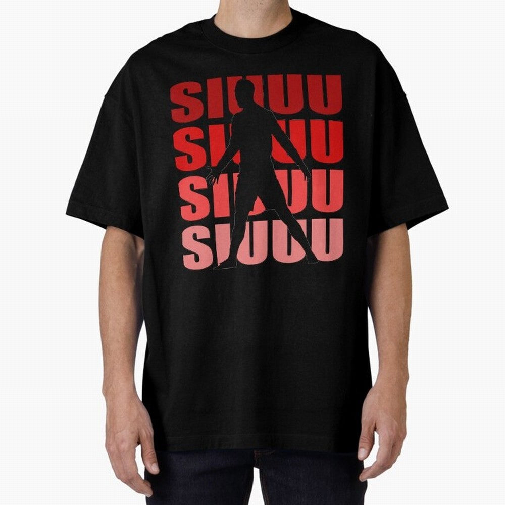 cristiano ronaldo siuuu Oversized T-Shirt Represent Football Lovers during FIFA World Cup 2026 Spirit, Celebrating Argentina, Mbappe and Neymar, Goal Celebration Energy, Supporter Heritage, Football Icons and Worldwide Tournament Joy; Ideal for