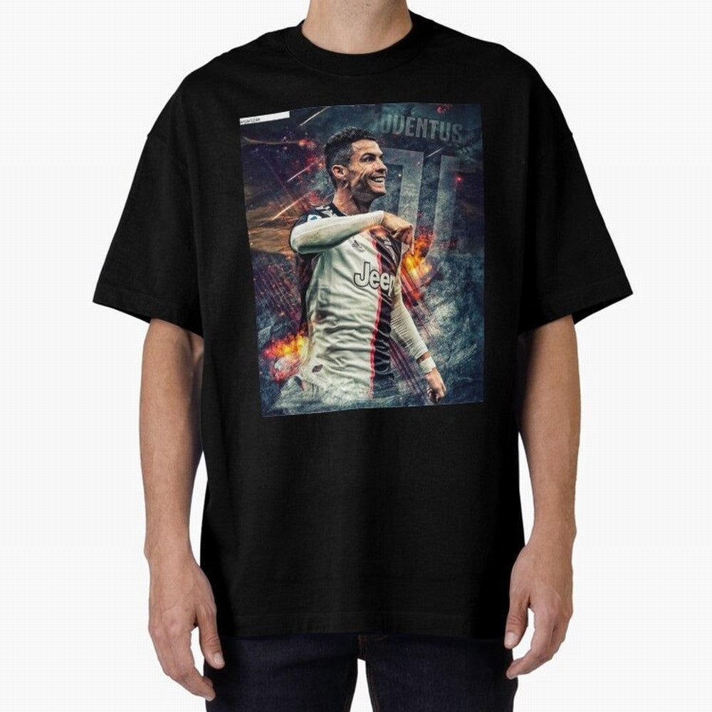 Wallpaper Cristiano Ronaldo Oversized T-Shirt Feel International Energy from Match Day Hype around FIFA World Cup 2026 USA Canada Mexico, Haaland, Germany, Goal Celebration Energy, Supporter Heritage, Football Icons and Worldwide Tournament Joy;