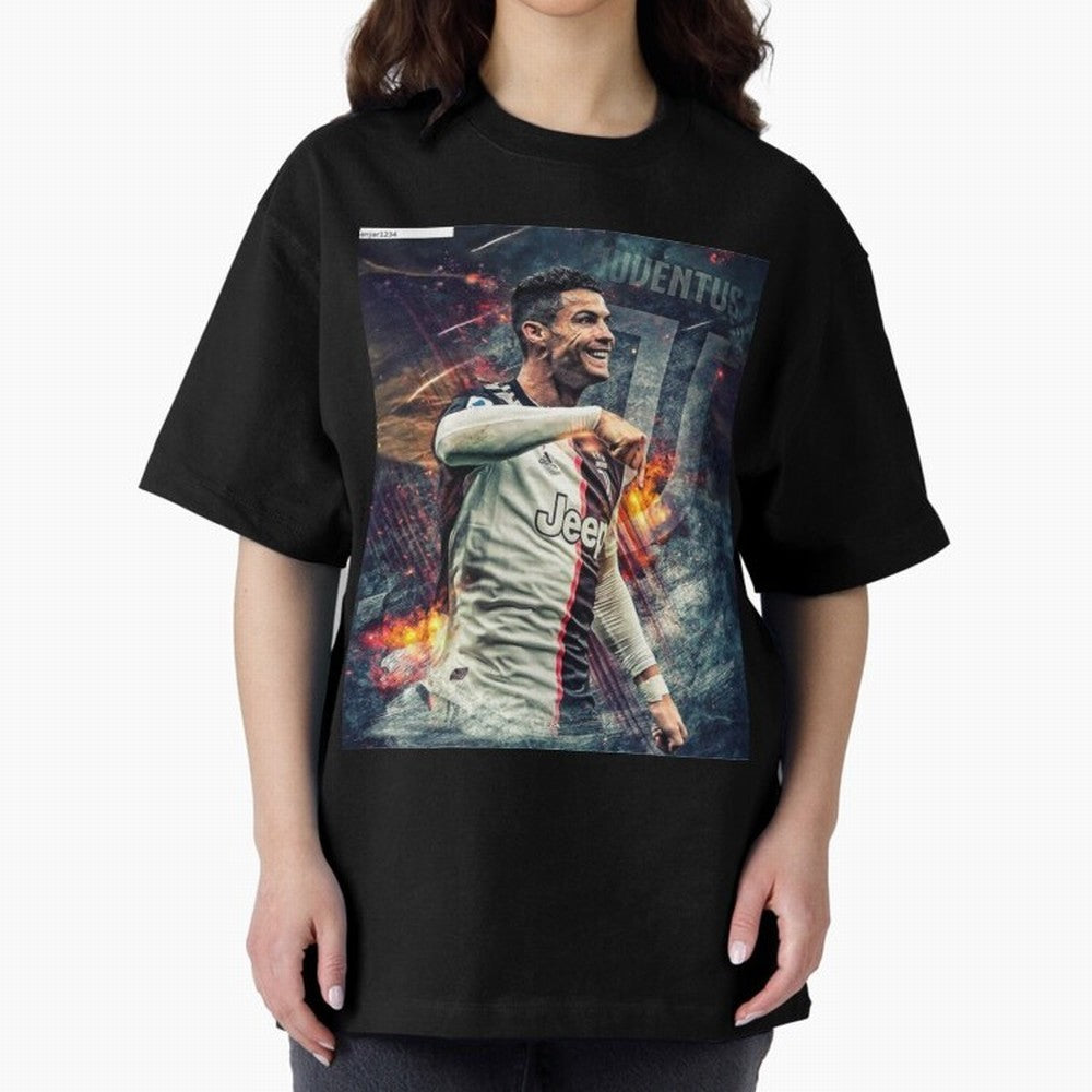 Wallpaper Cristiano Ronaldo Oversized T-Shirt Feel International Energy from Match Day Hype around FIFA World Cup 2026 USA Canada Mexico, Haaland, Germany, Goal Celebration Energy, Supporter Heritage, Football Icons and Worldwide Tournament Joy;