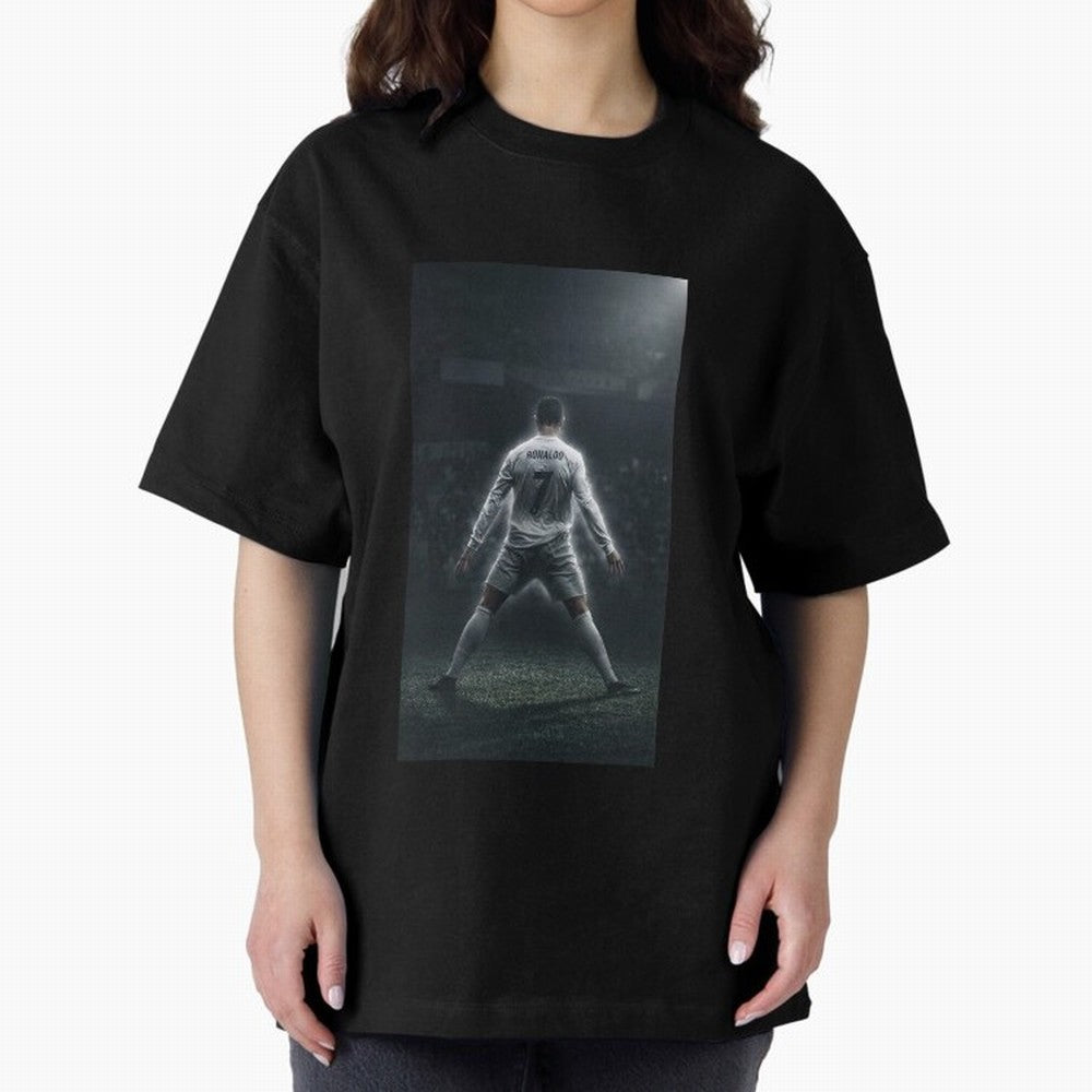 Cristiano Ronaldo Oversized T-Shirt Join Supporters Worldwide for Match Day Hype around FIFA World Cup 2026, Neymar, Argentina and Brazil, Football Festival Excitement, Trophy Ambitions, Country Rivalries and Star Player Buzz; Ideal for Football