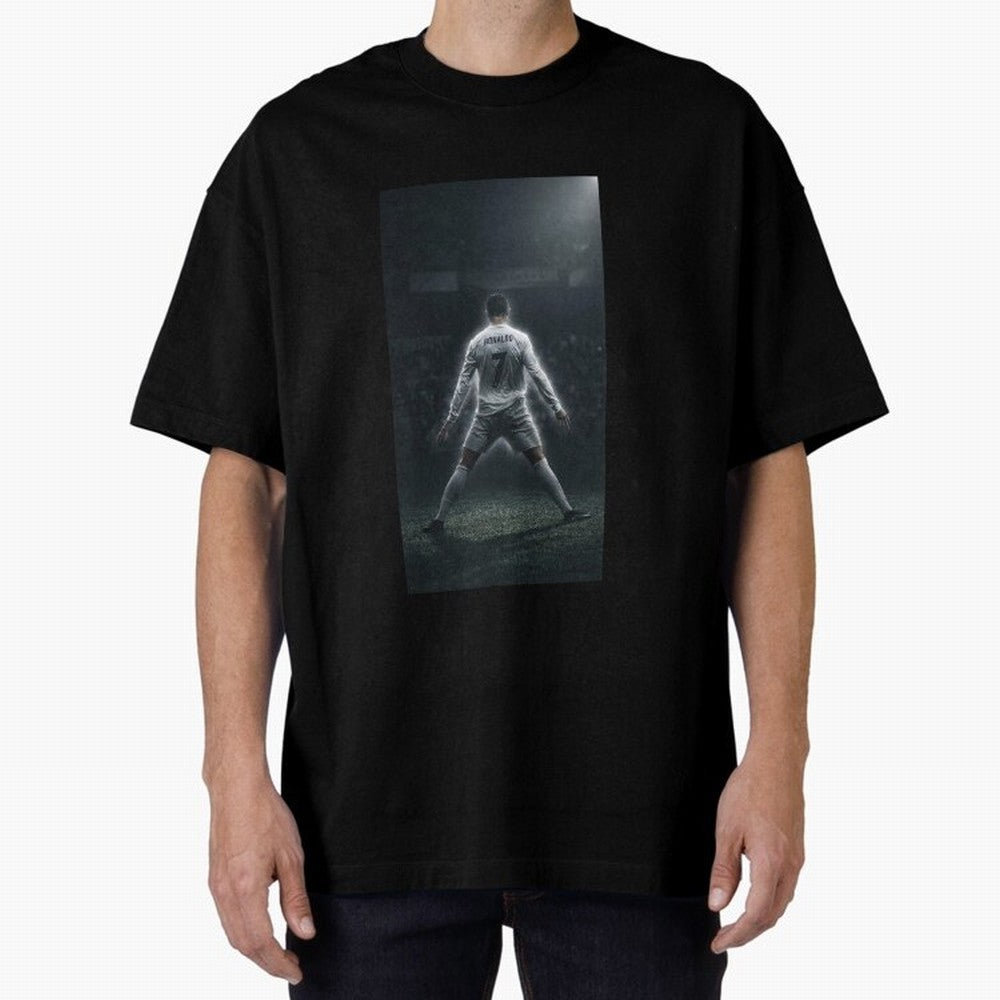 Cristiano Ronaldo Oversized T-Shirt Join Supporters Worldwide for Match Day Hype around FIFA World Cup 2026, Neymar, Argentina and Brazil, Football Festival Excitement, Trophy Ambitions, Country Rivalries and Star Player Buzz; Ideal for Football