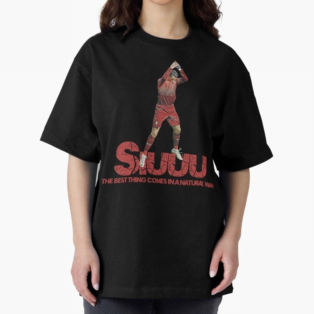 Cr7 Ronaldo Siuuu Oversized T-Shirt Celebrate National Team Dreams in Match Day Hype around FIFA World Cup 2026, Messi and Cristiano Ronaldo, Portugal, Supporter Pride, Iconic Celebrations, Legendary Names and Global Match Day Energy; Ideal for
