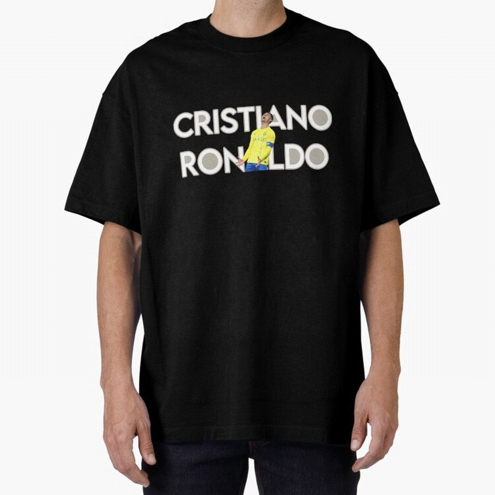 Cristiano Ronaldo Oversized T-Shirt Celebrate Football Dreams Across FIFA World Cup 2026 Built around Cristiano Ronaldo, Haaland and CR7, Brazil Energy, Vintage Soccer Flavor, Modern Football Stars, National Flags and Final Night Emotion; Ideal for
