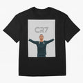 Cristiano Ronaldo CR7 Juventus T-shirt Design Oversized T-Shirt Relive Legendary Nights from FIFA World Cup 2026 Featuring Haaland and Mbappe, Portugal Energy, Vintage Soccer Flavor, Modern Football Stars, National Flags and Final Night Emotion;