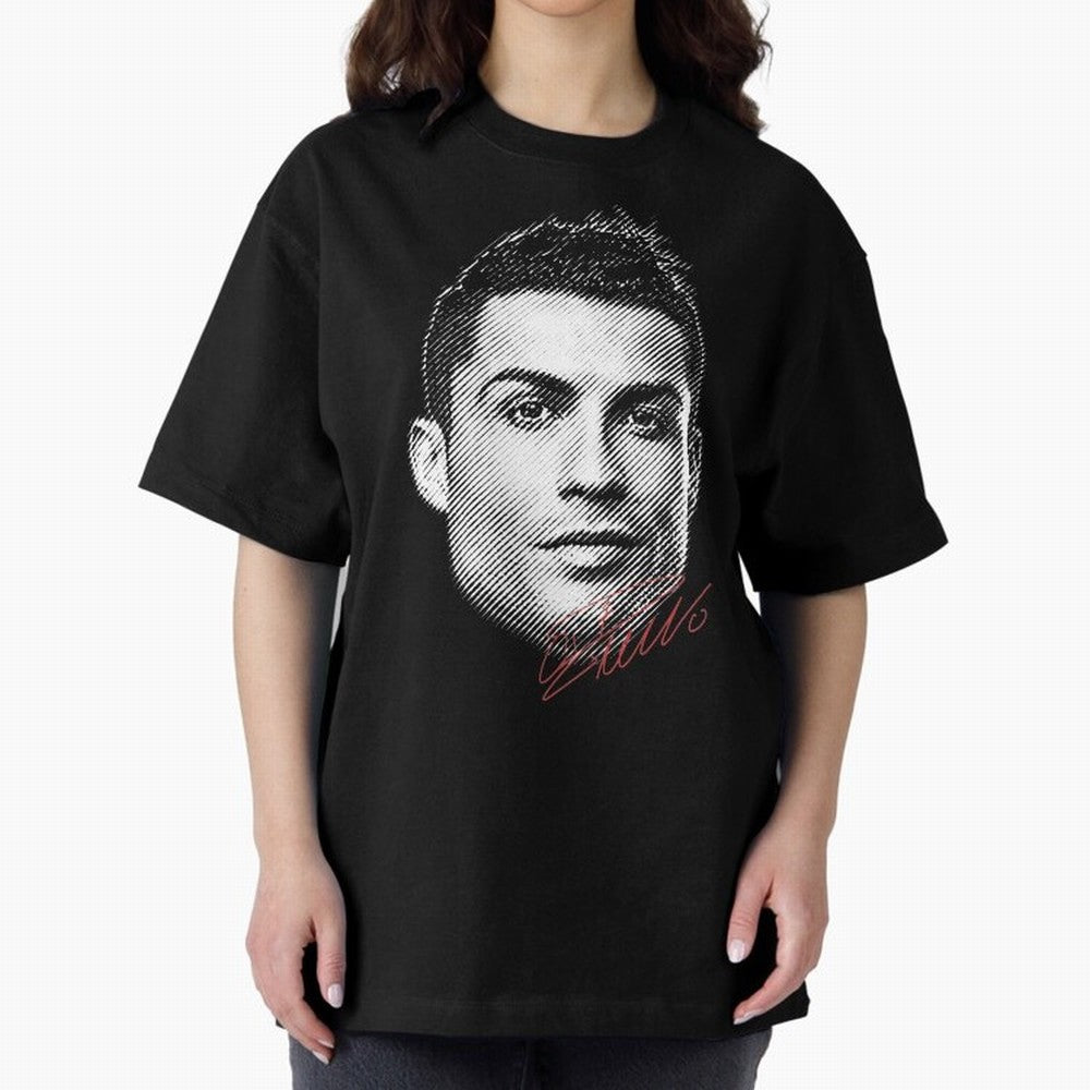 Cr7 Oversized T-Shirt Celebrate Rivalries and Pride in Global Football Passion for FIFA World Cup 2026 Group Stage, with CR7 and Messi, England and Germany, Championship Spirit, Famous Goals, Roaring Crowds and International Football Unity; Ideal