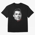 Cr7 Oversized T-Shirt Celebrate Rivalries and Pride in Global Football Passion for FIFA World Cup 2026 Group Stage, with CR7 and Messi, England and Germany, Championship Spirit, Famous Goals, Roaring Crowds and International Football Unity; Ideal
