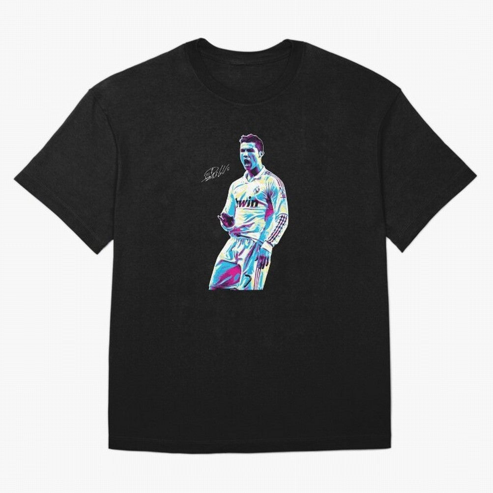 Cristiano Ronaldo Oversized T-Shirt Carry the FIFA World Cup 2026 Group Stage Journey through Messi Highlights, Portugal, Spain and Germany Pride, Retro Football Energy, Iconic Rivalries, Trophy Chase Drama and Stadium Atmosphere; Created for Match