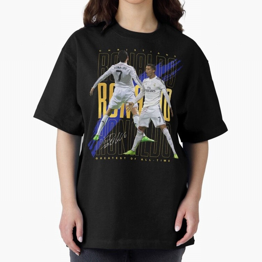 Cristiano Ronaldo Suuiii! Greatest Of All Time Oversized T-Shirt Bring Bold Fan Energy to Match Day Hype around FIFA World Cup 2026 Group Stage, Messi, Netherlands, Global Supporter Spirit, Legendary Goals, National Colors and Tournament