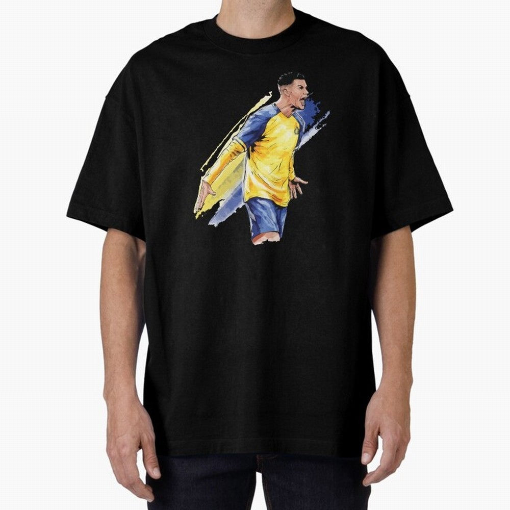 Ronaldo Al-Nassr 2022 Oversized T-Shirt Step into Global Football Passion for FIFA World Cup 2026 USA Canada Mexico, Filled with Neymar, Haaland and Cristiano Ronaldo, Netherlands, Match Day Excitement, Supporter Culture, Golden Goals and Global