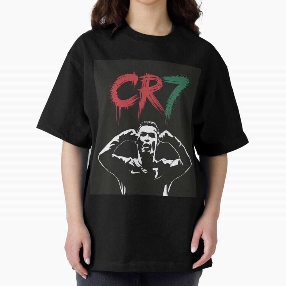 Cristiano Ronaldo CR7 T-shirt Design Oversized T-Shirt Celebrate Soccer Greatness during FIFA World Cup 2026 Group Stage Spirit, Built around Netherlands, Haaland, Classic Soccer Heritage, Championship Pressure, Fan Loyalty and International Pride;