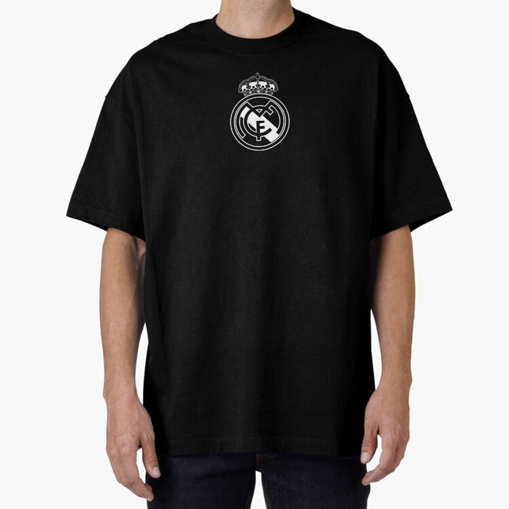 RE-AL-MAD-RID- Logo FC Merchandise Oversized T-Shirt Live the Energy of Global Football Passion for FIFA World Cup 2026 Group Stage, Connected to Messi, Neymar and Mbappe, Germany, Soccer Culture, Superstar Moments, National Team Dreams and