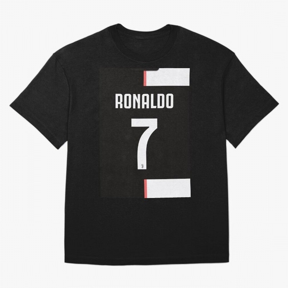 Ronaldo 7 Juventus 19-20 Retro Jersey Oversized T-Shirt Show Match Day Excitement for FIFA World Cup 2026 Spirit, with England, Messi and Cristiano Ronaldo, Football Festival Excitement, Trophy Ambitions, Country Rivalries and Star Player Buzz;