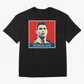 Cristiano Ronaldo Obama Style Oversized T-Shirt Bring Home FIFA World Cup 2026 USA Canada Mexico Celebrating Messi, CR7 and Mbappe, Netherlands Energy, Championship Spirit, Famous Goals, Roaring Crowds and International Football Unity; Built for