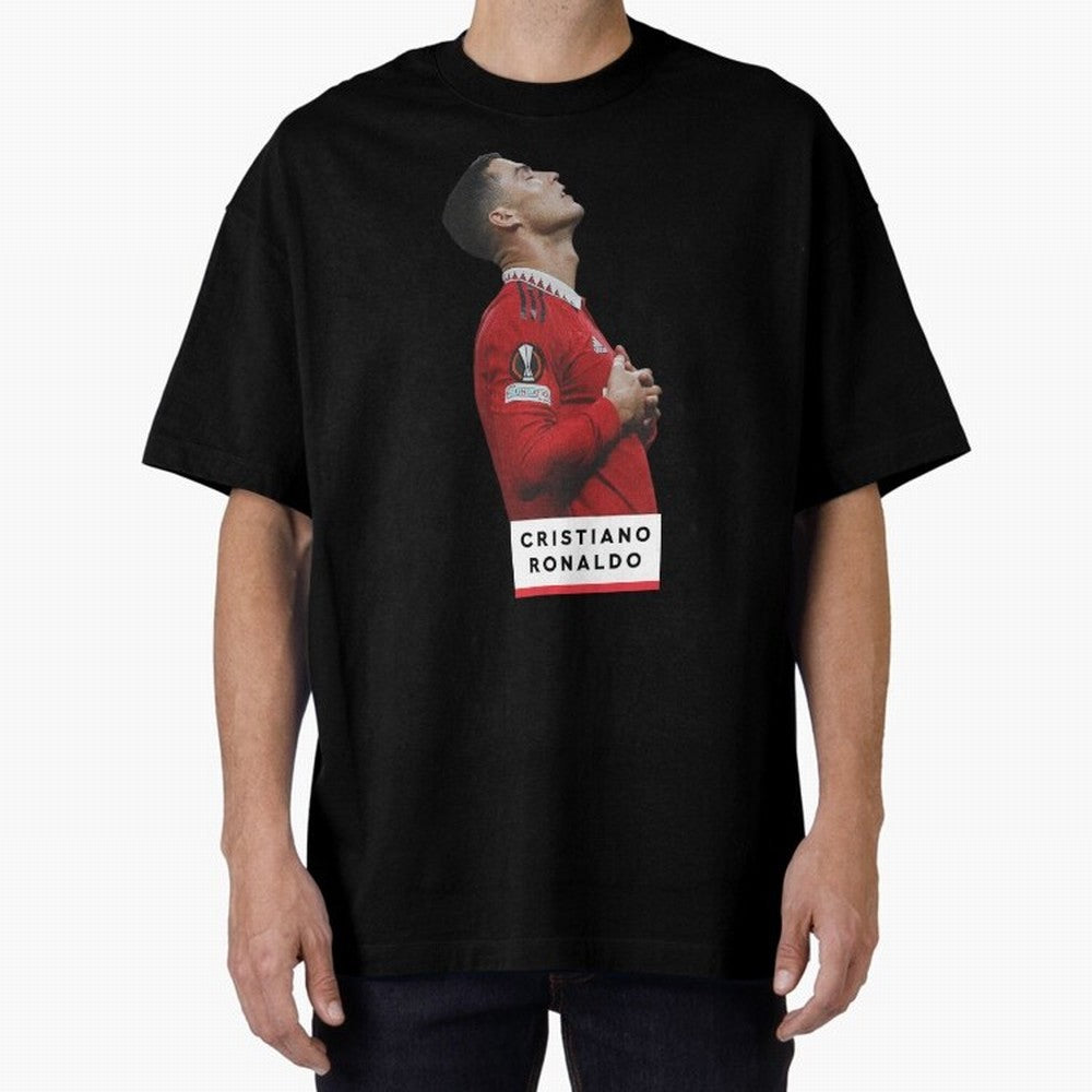 New Celebration Ronaldo Oversized T-Shirt Represent Fans Who Live for FIFA World Cup 2026 for Fans of Haaland and Mbappe and Germany, Bringing Retro Football Energy, Iconic Rivalries, Trophy Chase Drama and Stadium Atmosphere; Perfect for
