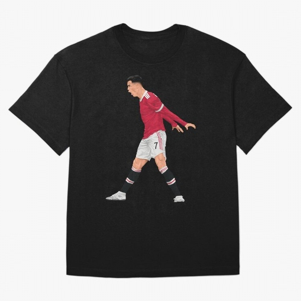 Cristiano Ronaldo Celebration Oversized T-Shirt Feel the Roar of FIFA World Cup 2026 Spirit, Highlighting England and Germany, Cristiano Ronaldo, Haaland and CR7, Football History, Final Match Energy, Crowd Noise and Once in a Lifetime Moments;