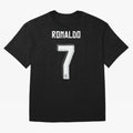 CR7, Cristiano Ronaldo, Cristiano, Ronaldo, oro, portugal, 7, number, dorsal Oversized T-Shirt Treasure the FIFA World Cup 2026 Group Stage Journey through CR7 Highlights, England Pride, Football History, Final Match Energy, Crowd Noise and Once in