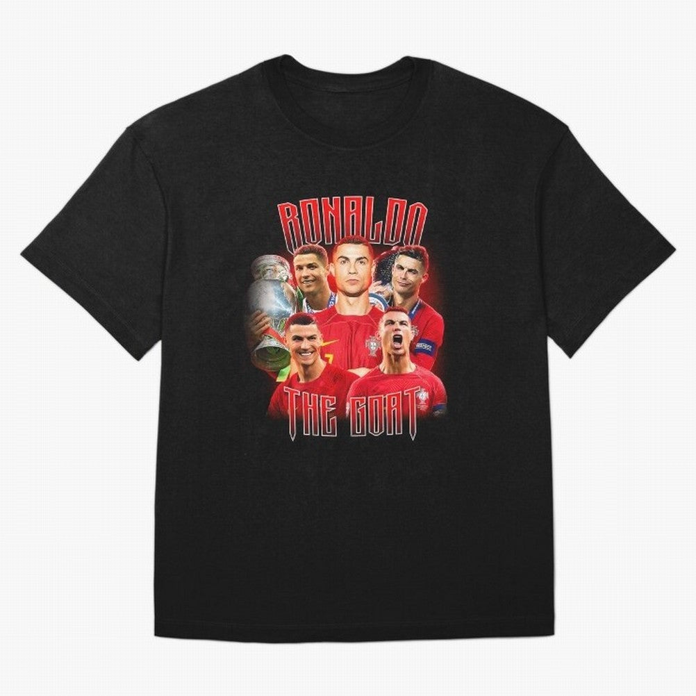 Cristiano Ronaldo The Goat Bootleg Oversized T-Shirt Bring FIFA World Cup 2026 USA Canada Mexico Capturing Messi, Argentina, France and Brazil Energy, Football Passion, Legendary Performances, Festival Vibes and Supporter Community; Created for