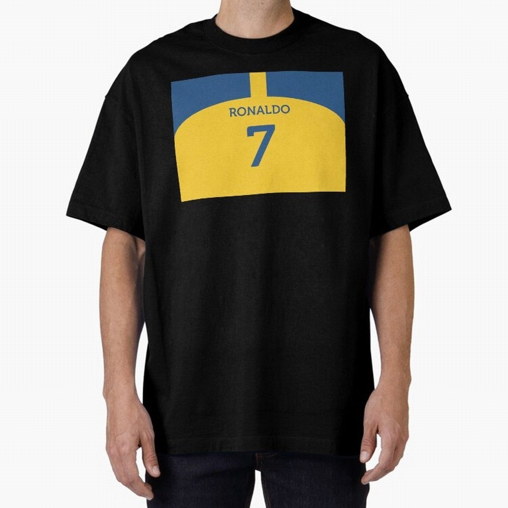 Cristiano Ronaldo Al Nassr Fc Oversized T-Shirt Share FIFA World Cup 2026 USA Canada Mexico Filled with Haaland and Mbappe, Argentina and Brazil Energy, Football Festival Excitement, Trophy Ambitions, Country Rivalries and Star Player Buzz; Great