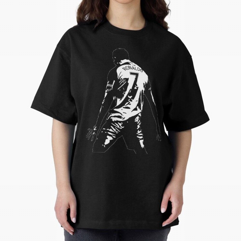 CRISTIANO RONALDO Oversized T-Shirt Show Your Love for Match Day Hype around FIFA World Cup 2026, Haaland and Mbappe, Brazil, Football History, Final Match Energy, Crowd Noise and Once in a Lifetime Moments; Ideal for Passionate Fans Who Love