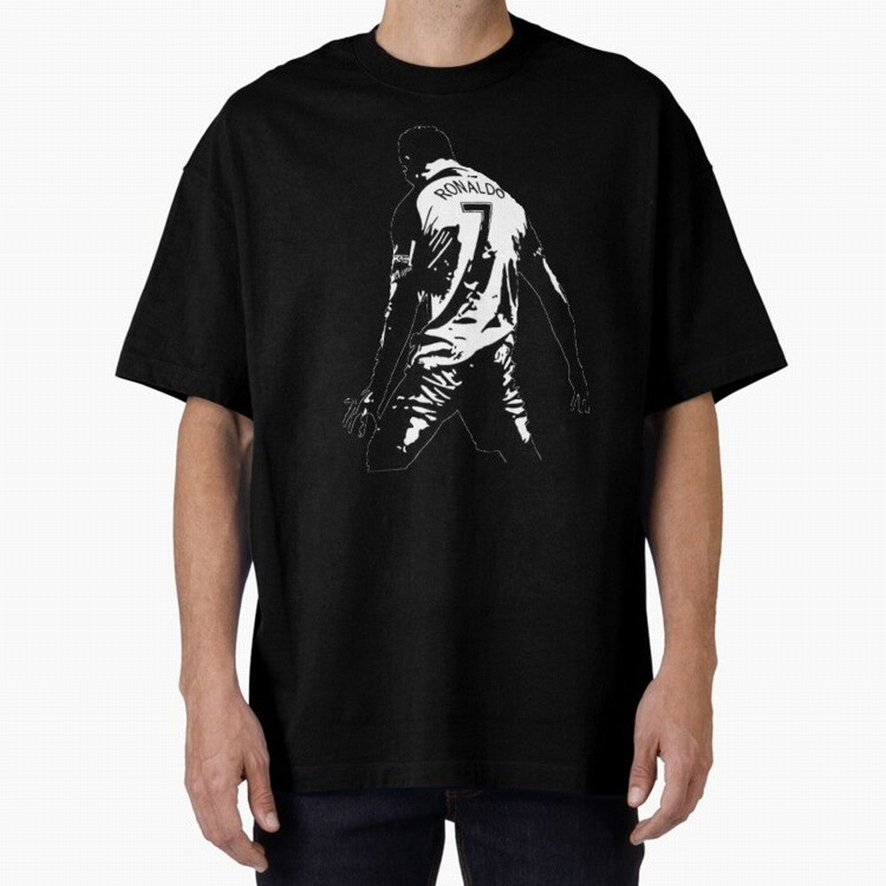 CRISTIANO RONALDO Oversized T-Shirt Show Your Love for Match Day Hype around FIFA World Cup 2026, Haaland and Mbappe, Brazil, Football History, Final Match Energy, Crowd Noise and Once in a Lifetime Moments; Ideal for Passionate Fans Who Love