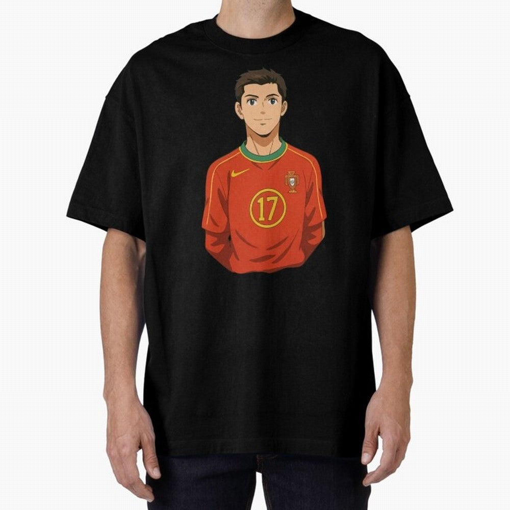 Ronaldo Oversized T-Shirt Bring International Match Energy to Global Football Passion for FIFA World Cup 2026 USA Canada Mexico, Filled with Cristiano Ronaldo, Netherlands, Vintage Soccer Flavor, Modern Football Stars, National Flags and Final