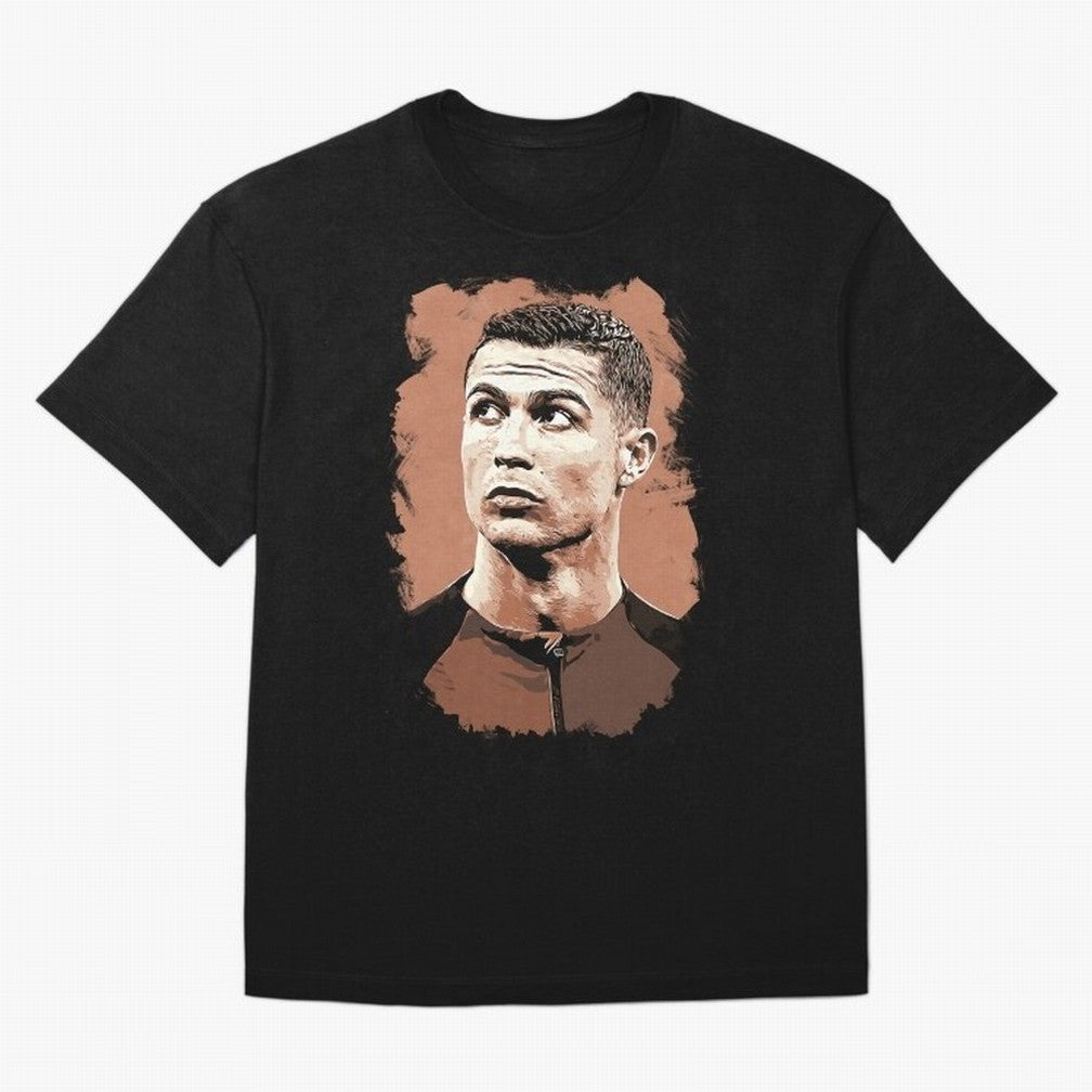 Cristiano Ronaldo Vexel Painting Oversized T-Shirt Bring a Champion Mindset to FIFA World Cup 2026 Group Stage Spirit, Connected to Portugal, Neymar, Tournament Hype, Historic Matchups, Family Viewing Parties and Global Sports Pride; Made for