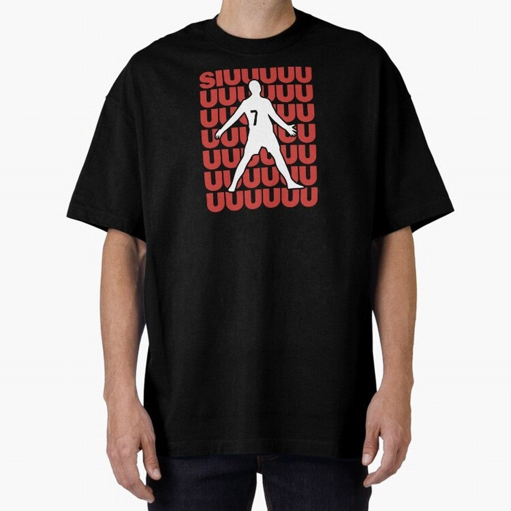 SIUUUUUU! Ronaldo Oversized T-Shirt Relive Match Day Hype around FIFA World Cup 2026, Cristiano Ronaldo, Argentina, France and Brazil, Stadium Memories, Football Loyalty, International Chants and Championship Tradition; Perfect for People Who Love