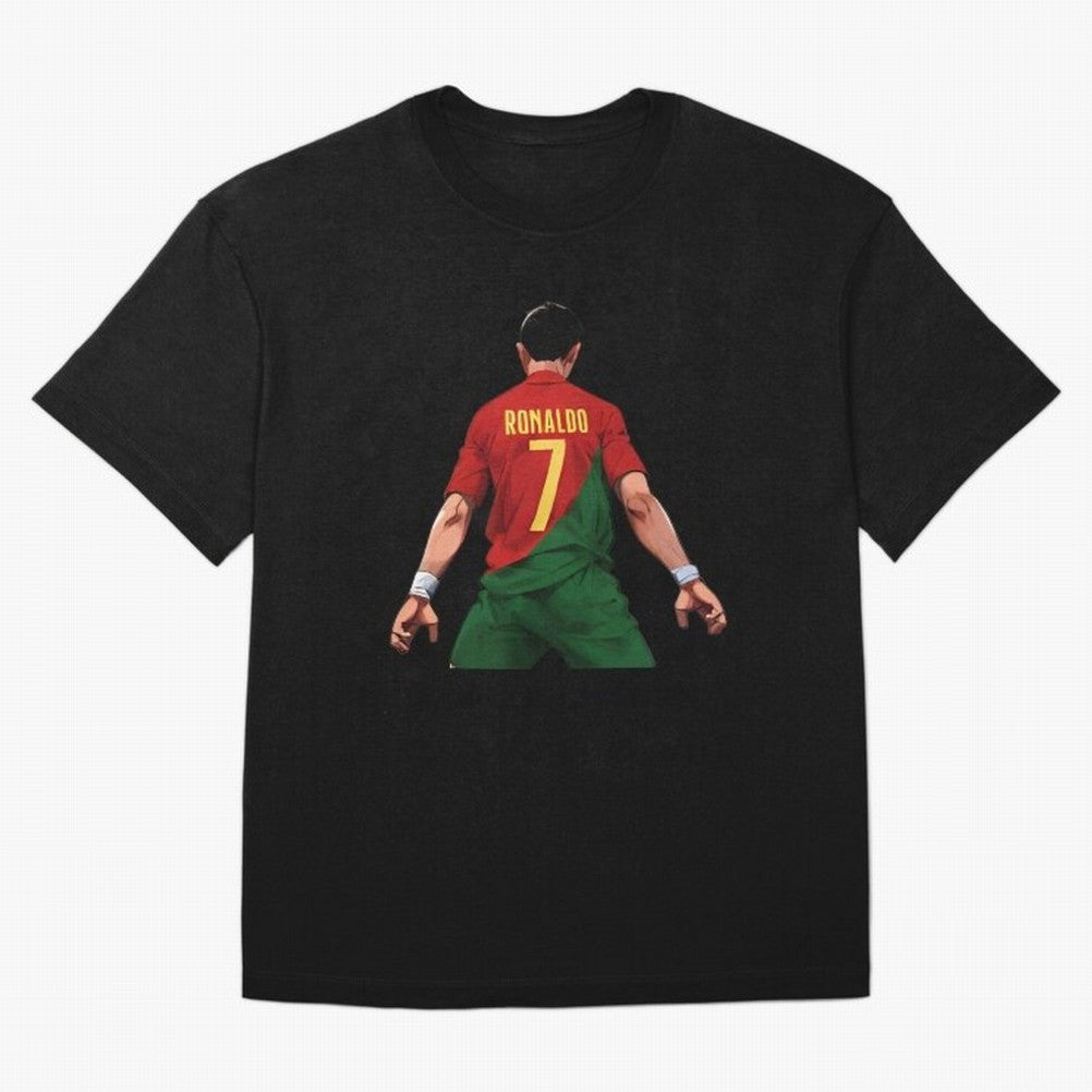 Cristiano Ronaldo Oversized T-Shirt Bring Champion Energy into Global Football Passion for FIFA World Cup 2026 Group Stage, Driven by Cristiano Ronaldo, Spain, Classic Soccer Heritage, Championship Pressure, Fan Loyalty and International Pride;