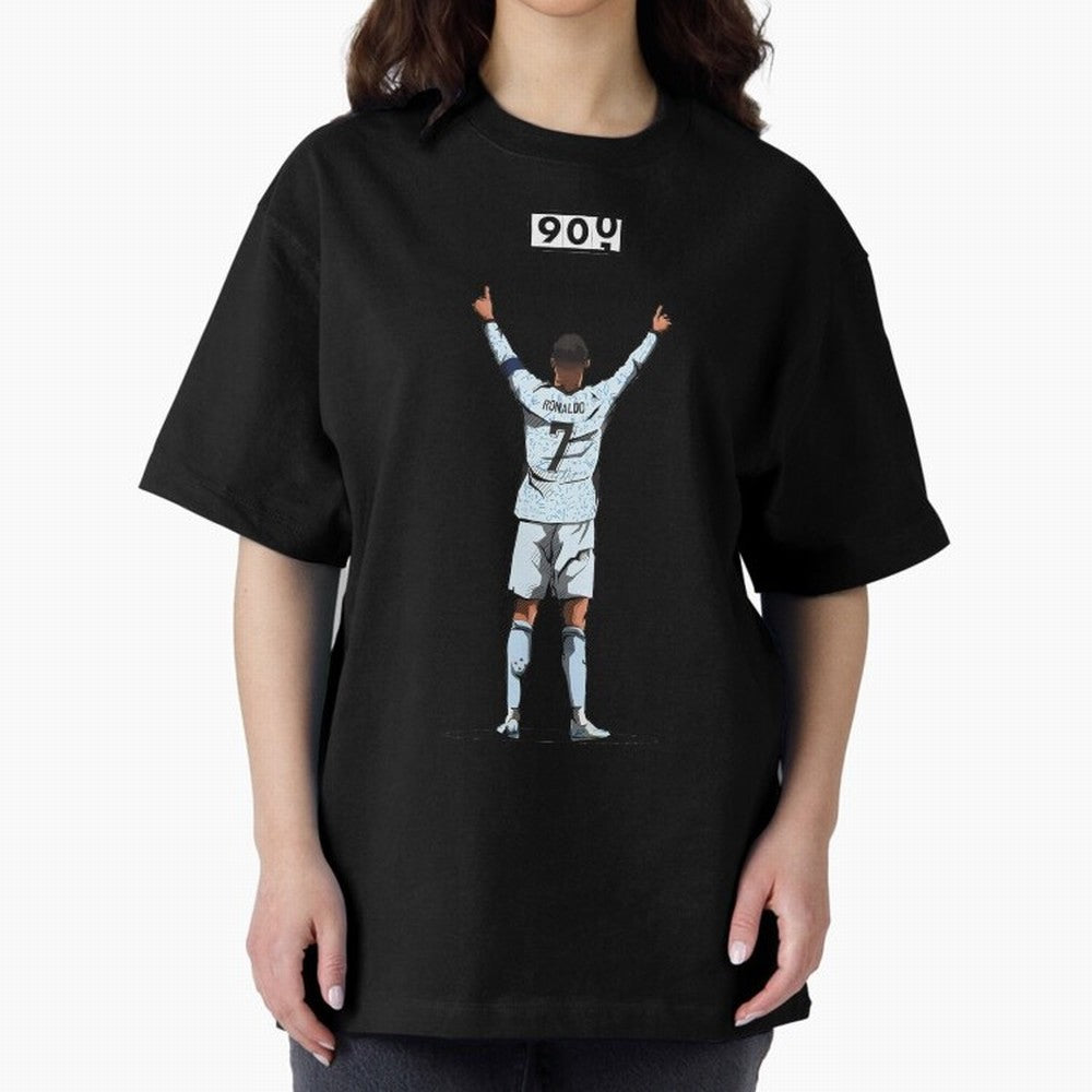Ronaldo 900 Goals Celebration Iconic Football Design Oversized T-Shirt Treasure FIFA World Cup 2026 Inspired by Haaland, Argentina, France and Brazil Energy, Stadium Chants, National Pride, Trophy Dreams and Unforgettable Football Memories; Great