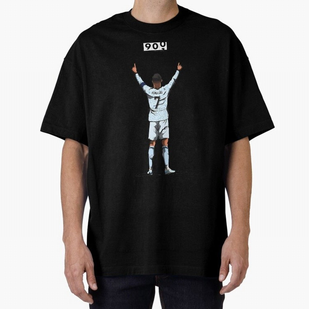 Ronaldo 900 Goals Celebration Iconic Football Design Oversized T-Shirt Treasure FIFA World Cup 2026 Inspired by Haaland, Argentina, France and Brazil Energy, Stadium Chants, National Pride, Trophy Dreams and Unforgettable Football Memories; Great
