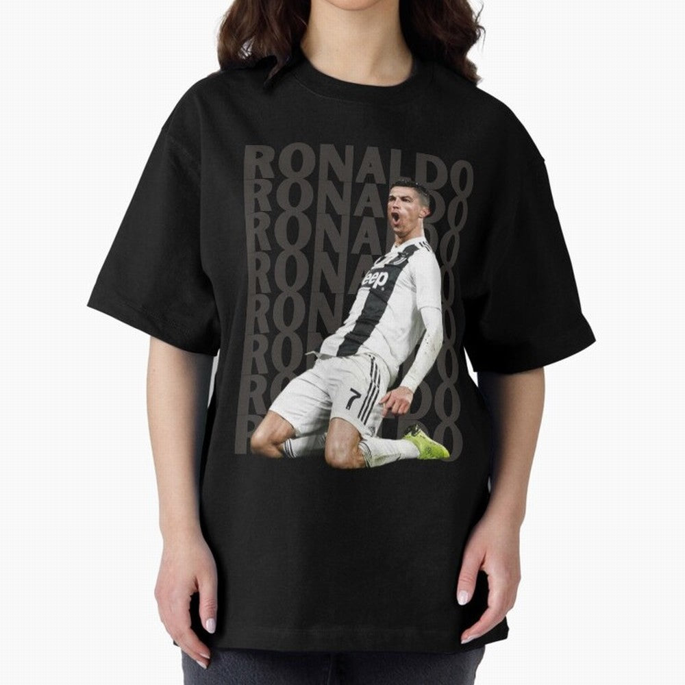 Cristiano Ronaldo | Portugal | Football | GOAT | Juventus Oversized T-Shirt Share the Excitement of the FIFA World Cup 2026 Group Stage Journey through Cristiano Ronaldo Highlights, England Pride, Football History, Final Match Energy, Crowd Noise