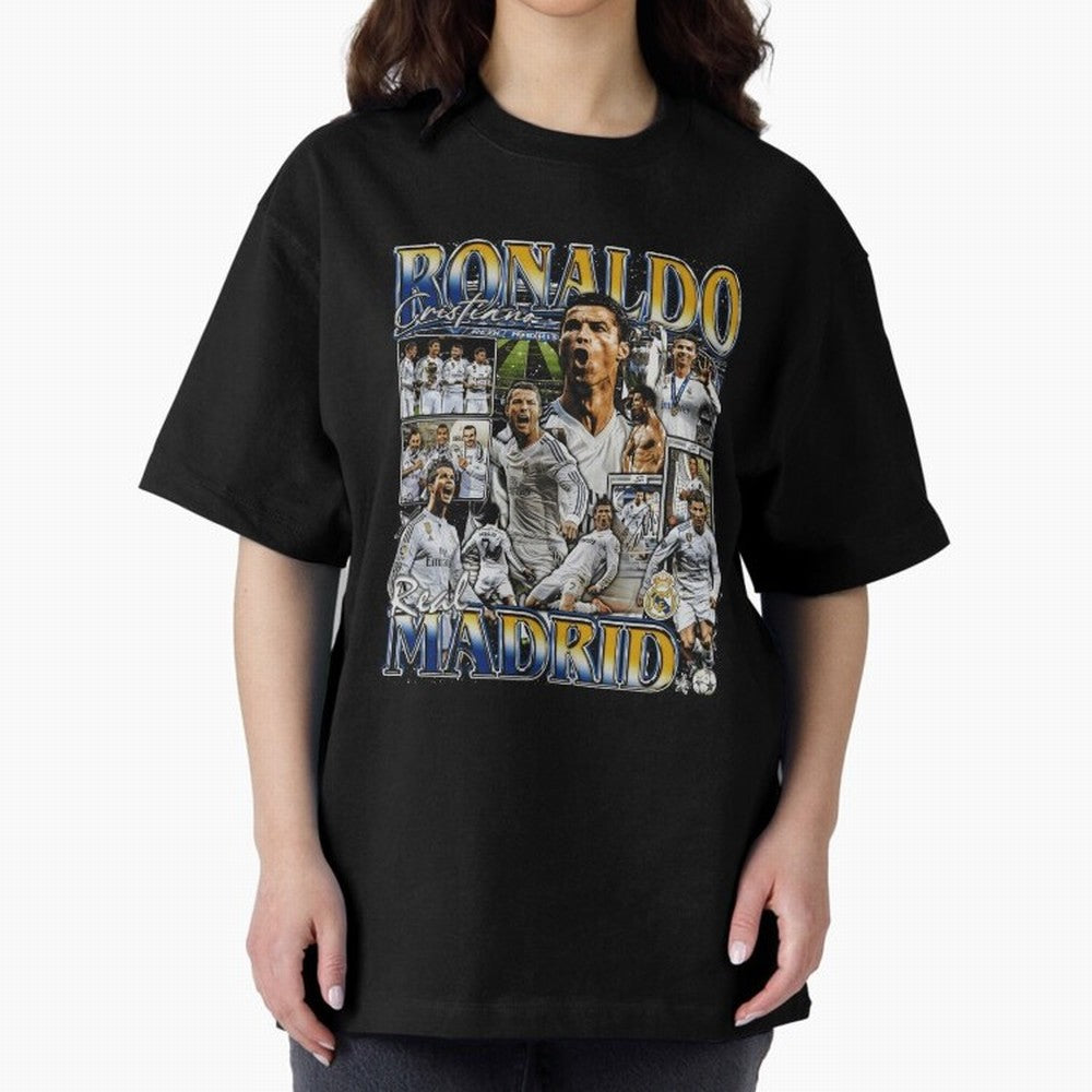 Cristiano Ronaldo Real Vintage Bootleg Oversized T-Shirt Make the Season About the FIFA World Cup 2026 Group Stage Journey through Haaland and Mbappe Highlights, France Pride, Stadium Chants, National Pride, Trophy Dreams and Unforgettable Football