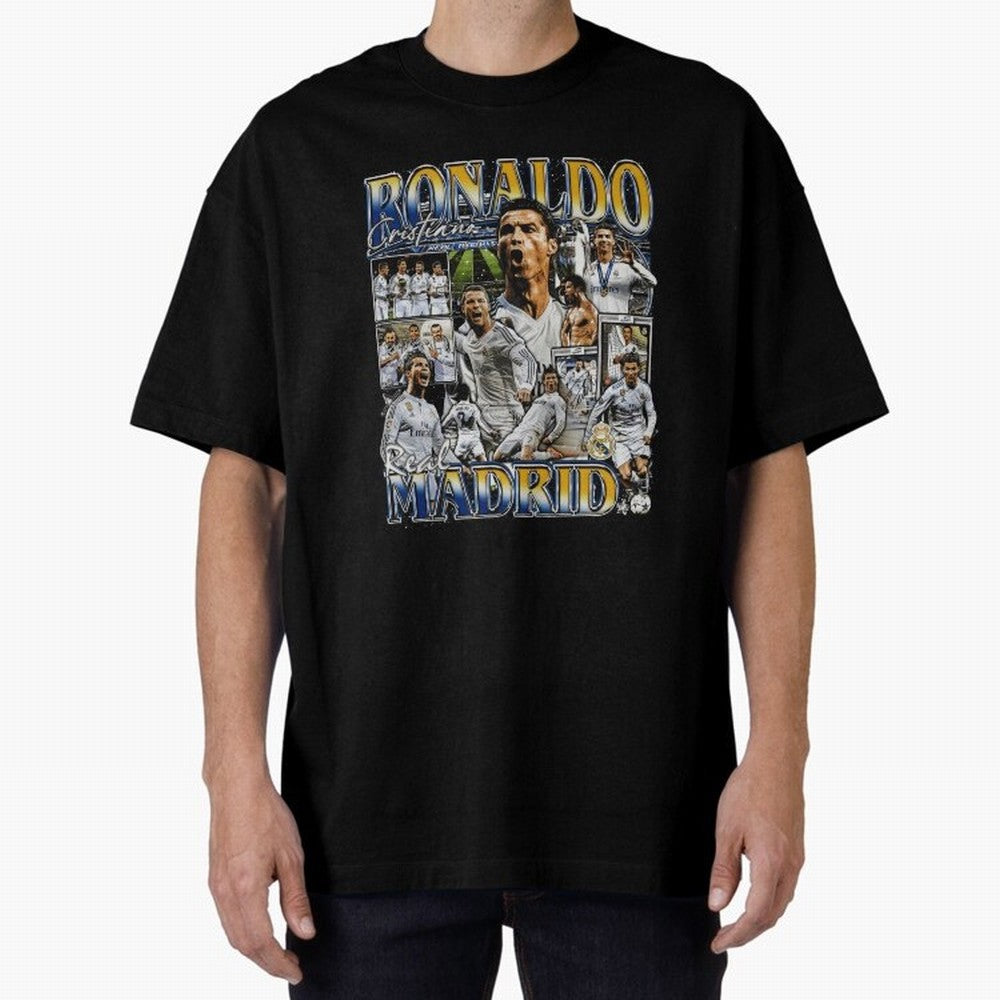 Cristiano Ronaldo Real Vintage Bootleg Oversized T-Shirt Make the Season About the FIFA World Cup 2026 Group Stage Journey through Haaland and Mbappe Highlights, France Pride, Stadium Chants, National Pride, Trophy Dreams and Unforgettable Football
