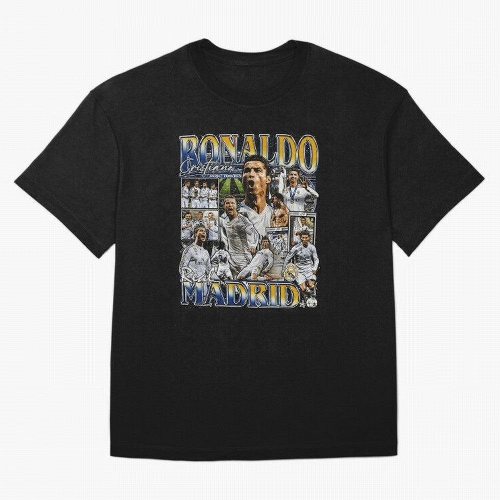 Cristiano Ronaldo Real Vintage Bootleg Oversized T-Shirt Make the Season About the FIFA World Cup 2026 Group Stage Journey through Haaland and Mbappe Highlights, France Pride, Stadium Chants, National Pride, Trophy Dreams and Unforgettable Football