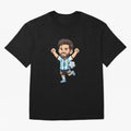 Cute Football Champion Cartoon Design Oversized T-Shirt Capture FIFA World Cup 2026 USA Canada Mexico Driven by CR7, Portugal Energy, Stadium Chants, National Pride, Trophy Dreams and Unforgettable Football Memories; Created for Match Day Parties,