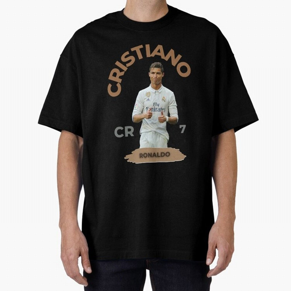 Essential Cristiano Ronaldo Siuuu Oversized T-Shirt Turn Up for Global Football Passion for FIFA World Cup 2026 USA Canada Mexico, Featuring Messi, Neymar and Mbappe, Spain and Netherlands, Goal Celebration Energy, Supporter Heritage, Football