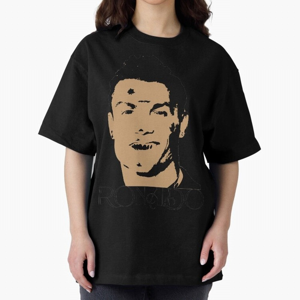 Portugal Football Captain Cristiano Ronaldo Vector Illustration Oversized T-Shirt Join the Countdown to Match Day Hype around FIFA World Cup 2026, Mbappe and Neymar, Brazil, Portugal and Argentina, Soccer Culture, Superstar Moments, National Team