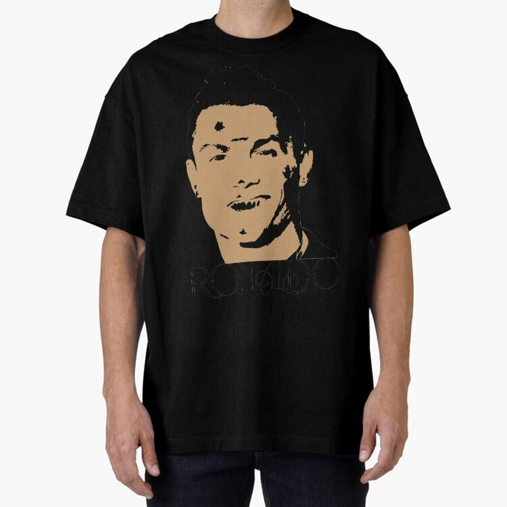 Portugal Football Captain Cristiano Ronaldo Vector Illustration Oversized T-Shirt Join the Countdown to Match Day Hype around FIFA World Cup 2026, Mbappe and Neymar, Brazil, Portugal and Argentina, Soccer Culture, Superstar Moments, National Team