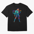 Ronaldo Cr7 Wpap Art Oversized T-Shirt Celebrate the Road through FIFA World Cup 2026 Group Stage Spirit, Driven by France, Messi, Fan Favorite Moments, National Team Passion, Big Match Drama and Soccer History; Perfect for Supporters Who Want Bold