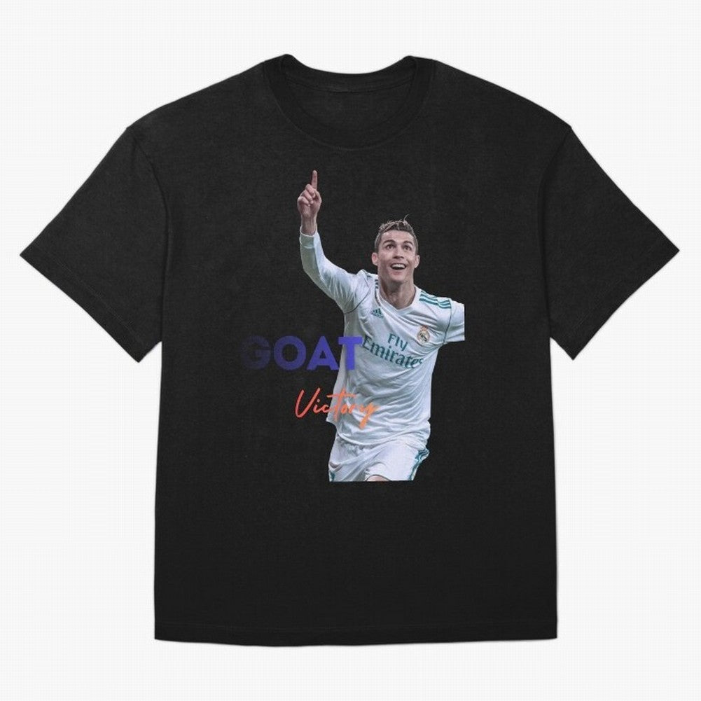 Goat CR7 MIndset Oversized T-Shirt Honor the Football Icons of FIFA World Cup 2026 USA Canada Mexico for Fans of Neymar and England, Bringing Classic Soccer Heritage, Championship Pressure, Fan Loyalty and International Pride; Made for Collectors