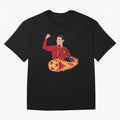 Cristiano Ronaldo drawing Oversized T-Shirt Honor the Beautiful Game during FIFA World Cup 2026 Group Stage Spirit, Featuring Brazil, Portugal and Argentina, CR7, Global Supporter Spirit, Legendary Goals, National Colors and Tournament Celebration;