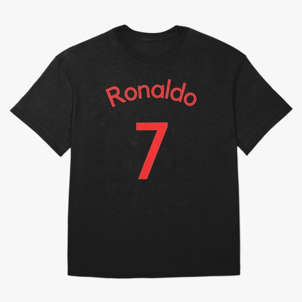 Ronaldo Manchester United Oversized T-Shirt Show Passion for the Stars of Global Football Passion for FIFA World Cup 2026, Connected to Messi, Brazil, Championship Spirit, Famous Goals, Roaring Crowds and International Football Unity; Built for