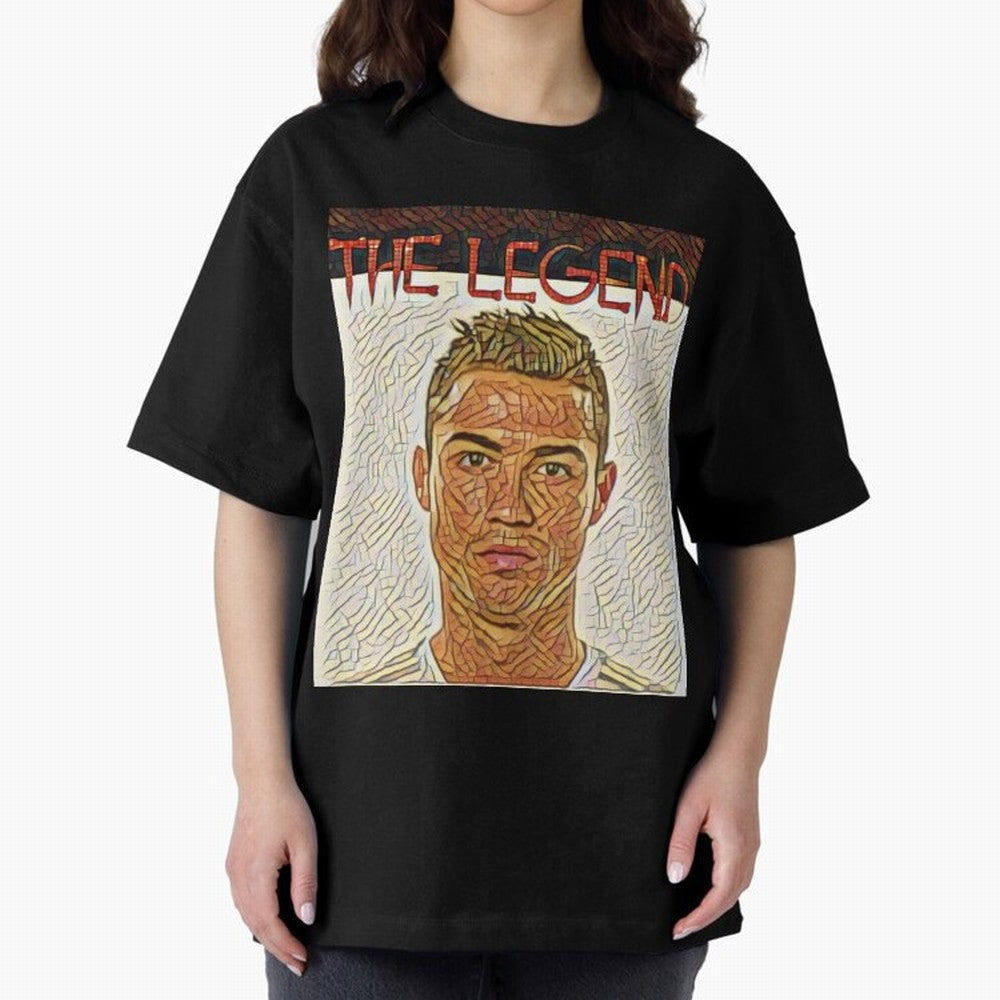 Cristiano Ronaldo Oversized T-Shirt Support FIFA World Cup 2026 Group Stage Inspired by CR7 and Messi, Germany Energy, Goal Celebration Energy, Supporter Heritage, Football Icons and Worldwide Tournament Joy; Perfect for Fans, Collectors, Family